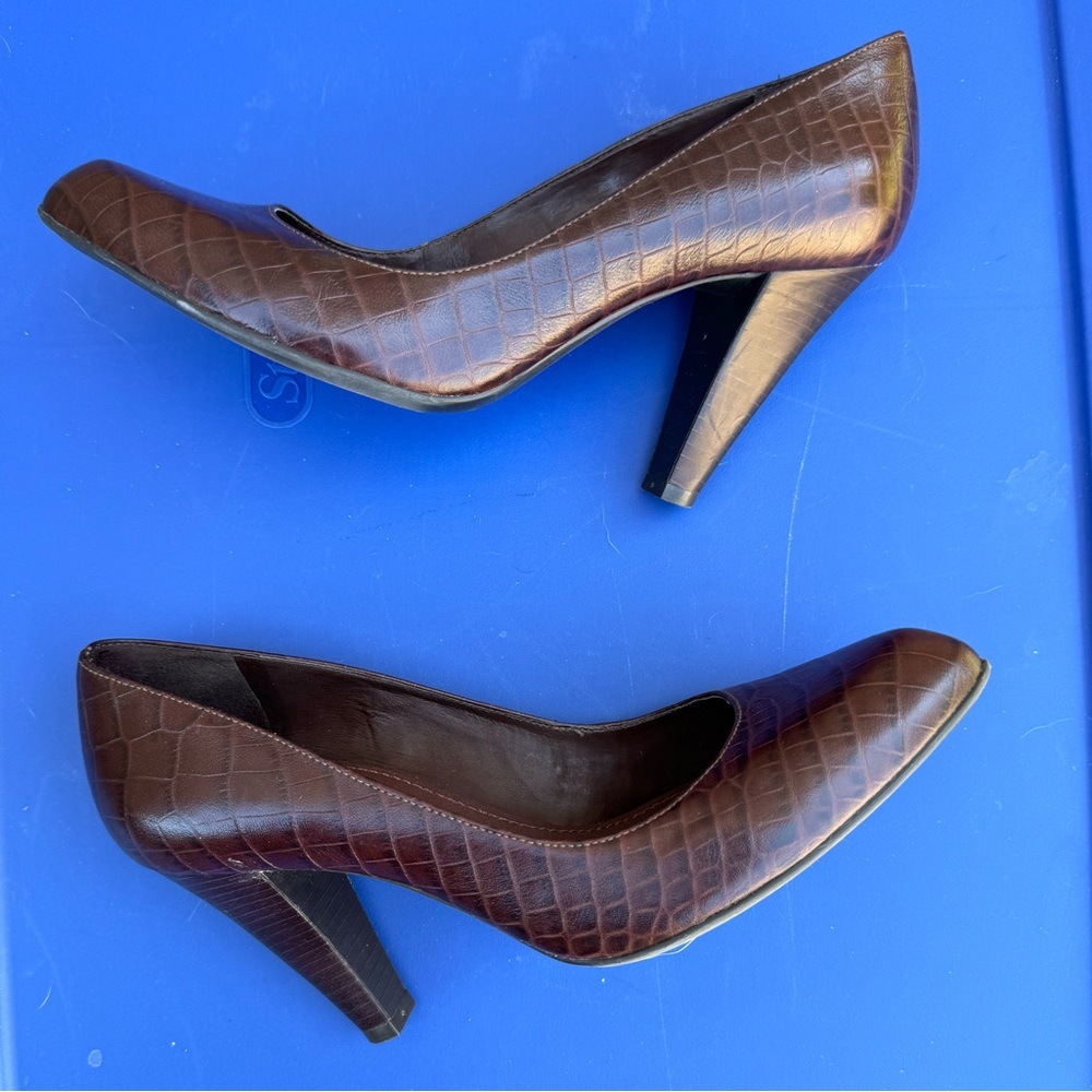 Gianni Bini pointed toe brown heel